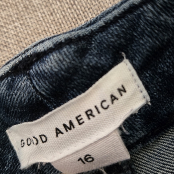 Good American Blue Denim Jeans Size 16 - Picture 9 of 9